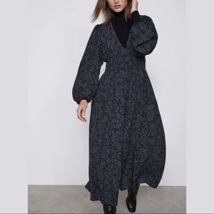 Printed Midi Long Dress